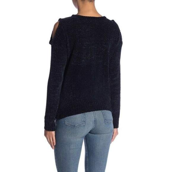 BB Dakota Velour Sweater Dark Blue NWT Sz M - Picture 4 of 8